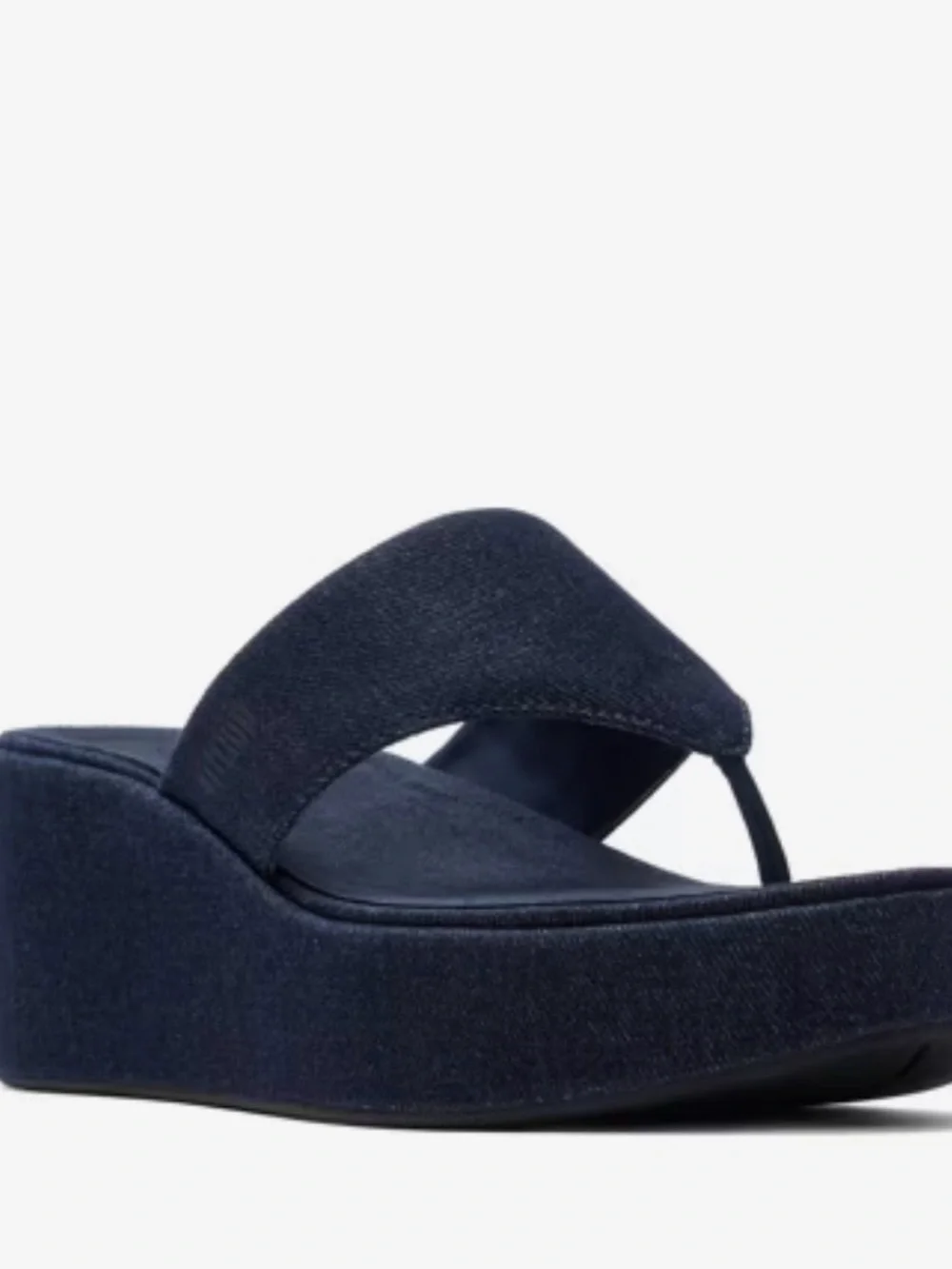FitFlop Navy Platform Thong Sandal